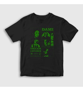 Presmono Unisex Çocuk Siyah Dami K Pop Dreamcatcher T-Shirt 480019tt