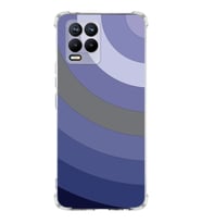 PrintiFy Realme 8 Uyumlu Köşe Korumalı Renk Cümbüşü D Tasarımlı Şeffaf Silikon Kılıf