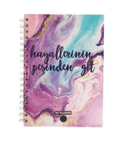 HAYALLERİNİN PEŞİNDEN GİT TASARIM KONUŞAN AJANDA HAFTALIK PLANLAYICI DEFTER (Karışık)