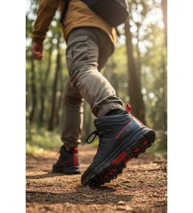 Enoch Erkek Siyah Kırmızı Waterproof Yüksek Bilekli Outdoor Trekking ve Doğa Botu