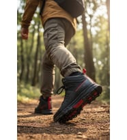 Enoch Erkek Siyah Kırmızı Waterproof Yüksek Bilekli Outdoor Trekking ve Doğa Botu