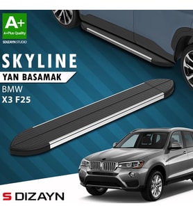 S-Dizayn Bmw X3 F25 Skyline Krom Yan Basamak 193 Cm 2010-2017 A+ Kalite