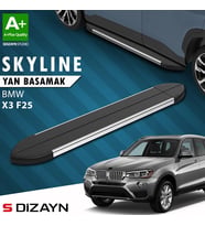 S-Dizayn Bmw X3 F25 Skyline Krom Yan Basamak 193 Cm 2010-2017 A+ Kalite