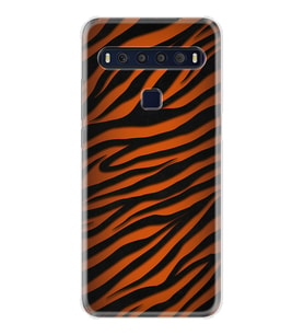 TCL 10L 10 Plus 10SE 20E 20SE 30SE L7 Kılıf Desemli Silikon Leopar Yeni 1676
