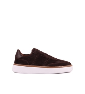 Shoetyle - Hakiki Süet Deri Kahverengi Erkek Günlük Ayakkabı - 250-3002