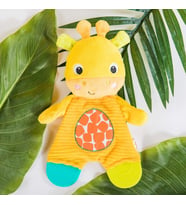 Bright Starts Snuggle & Teethe Yeni Doğanlar için Zürafa Peluş Diş Kaşıyıcı Oyuncak