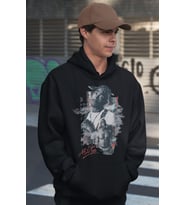 Tupac Shakur Rapper Baskılı Unisex Oversize 2Pac Şarkıcı Hoodie