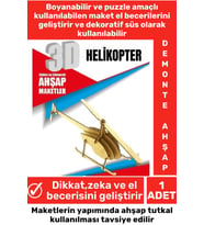 Özel 3D Görsel Zeka Geliştirici Boyanabilir Çocuk Yetişkin Puzzle Dekoratif Demonte Ahşap Oyun Maket