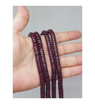 BİLEKLİK BOY YARIM Dizi Ud Ağacı Ahşap Rondela Kesim 7.5*2.5mm (51372) (18cm uzunluğundadır)