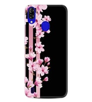 Reeder P13 Blue Kılıf Desenli Silikon Pink Flowers 3