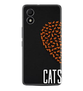 TCL 303 Kılıf Silikon Desen Özel Seri Cats 1792