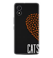 TCL 303 Kılıf Silikon Desen Özel Seri Cats 1792