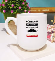 Dünyanın En Yakışıklı Öğretmeni Kupa Bardak Oval