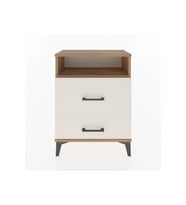 Arges Komodin Tek Raflı 2 Çekmeceli 60x30x80 Çam-Aytaşı