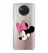 Xiaomi  Poco X3 Pro  Kamera Korumalı Kapak Minnie Mouse Tasarımlı Şeffaf  Kılıf