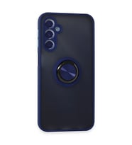 Samsung Galaxy M34 5g Kılıf Montreal Yüzüklü Silikon Kapak - Lacivert