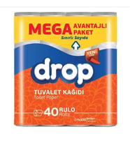Drop 40'lı Tuvalet Kağıdı 2 Katlı Mega Avantajlı Paket