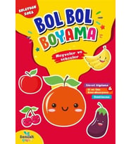 Meyveler ve Sebzeler - Kolaydan Zora Bol Bol Boyama