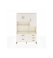 Arges Gardrop 8 Raflı 5 Çekmeceli 3 Kapaklı 132x30x195 Aytaşı-Aytaşı