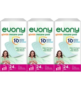 Evony Günlük Mesane Pedi Uzun 72 Adet (3PK*24)