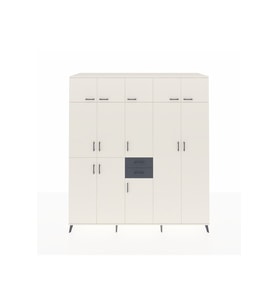 Kronos Dolap 10 Raflı 2 Çekmeceli 3 Askılı 220x59x243 Aytaşı-Aytaşı/Antrasit