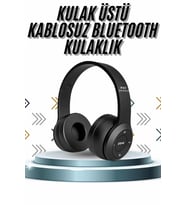Kulak Üstü Bluetooth Kulaklık Yüksek Ses Kaliteli Ayarlanabilir