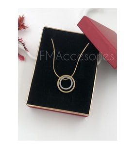 Çelik Kadın Kolye Paslanmaz Çelik 14k Gold Kadın 45 cm Kolye Antialerjik HEDİYE KUTULU
