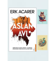 Aslan Avı - Erk Acarer 9786254419096 Not Defterli Seti (Krem)