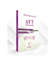 Karekök Yayınları Yeni Müf. Karekök Yayınları AYT 12'Lİ Paket Deneme Sınavı Seti Sözel (12 Adet Soru-12 Adet Çö (Çok Renkli)