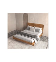 Soft Wood Model Masif Ahşap Karyola Kolay Kurulum Fırınlanmış İthal Sibirya Çamı 180x200 Yatak Uyumlu
