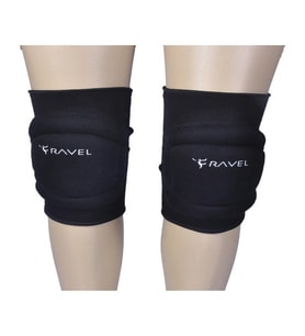 Ravel Pamuklu Voleybol Dizliği Siyah (Çiftli)