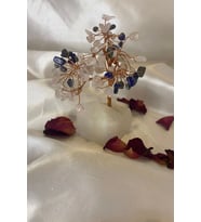 Doğaltaş Lapis Kuvars Quartz Taşı Doğal Taş Bakır Hayat Ağacı Negatif Enerji Taşı 1 (Mavi)
