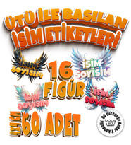 Kıyafet Etiketi - Okul Kıyafet Kumaş Etiketi Kreş Anaokulu İlkokul Kıyafet Kumaş Etiketi Set22