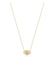 EMILIANO JEWELLERY 925 AYAR GÜMÜŞ ZİRKON TAŞLI GÖZ KOLYE