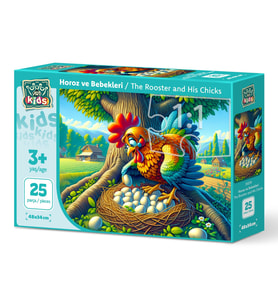 Art Çocuk Horoz Ve Bebekleri 25 Parça Puzzle
