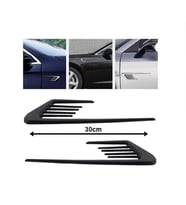Çamurluk Üstü Ventil Çizgili 30cm 2 Parça Siyah