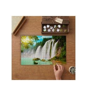Çin Detian Akarsu Tasarımı 240 parça Ahşap Puzzle Ahşap Kutuda MP11345