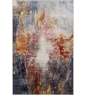 Eliana Home Baskılı, Yıkanabilir Kaymaz Taban Salon Halısı LNA0270 100x150 cm (Kırmızı)