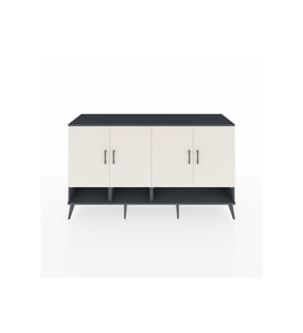Hyperion Konsol 6 Raflı 4 Kapaklı 176x44x99 Antrasit-Aytaşı