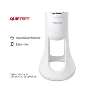 Honeywell Quietset Hyf260 Salınımlı Kule Vantilatör ' Beyaz