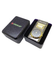 Ardeur® Vexa Füme Gold İsme Özel Saatli Çakmak Hediyelik Çakmak