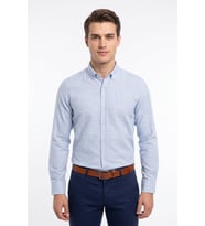 Erkek Slim Fitt Uzun Kol % 100 Pamuk Gömlek BGL-ST05627