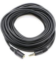 Al-4807 3.5 mm Kulaklık Ekleme Uzatma Kablosu Dişi Erkek, Siyah, 10 Metre