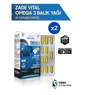 Premium Omega 3 Balık Yağı 45 X 2 Kapsül - (2'li Avantaj Paketi)
