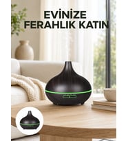 7 Renk Işıklı Ultrasonik Hava Difüzörü - Sessiz Ve Güvenli Kullanım Yeni Nesil
