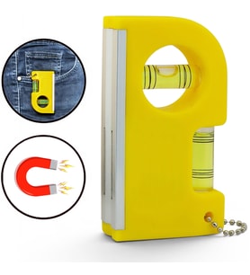Cep Tipi Su Terazisi Mıknatıslı Mini Terazi 80mm Dikey ve Yatay Açı