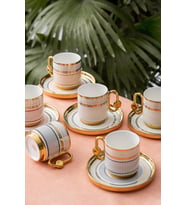 Valeria 6 Kişilik Kahve Fincanı Takımı - 90 ml