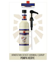Kahve ve Kokteyl Şurubu Hindistan Cevizi Aromalı 70 CL + POMPA Simonelli