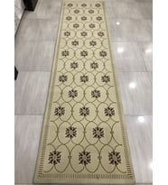 Saray Halı Tifanny 10545 R 80X300 Kahve Krem 3 Metre Yolluk !