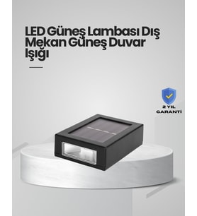 Northcity Güneş Enerjili LED Duvar Aydınlatması - IP65 Su Geçirmez Bahçe Işığı